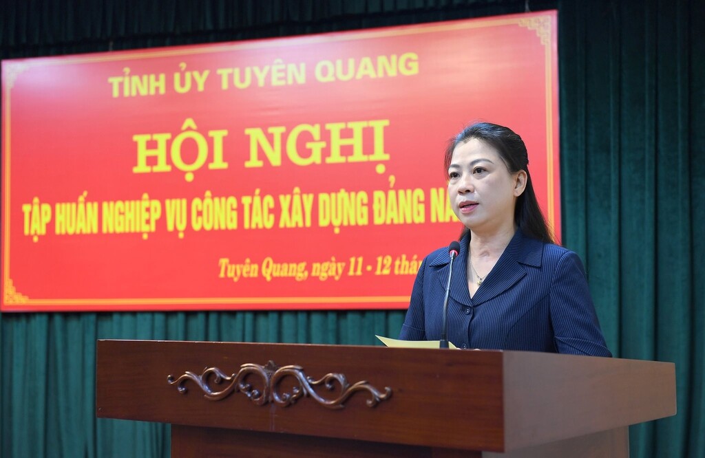 Hội nghị tập huấn nghiệp vụ công tác xây dựng Đảng năm 2025