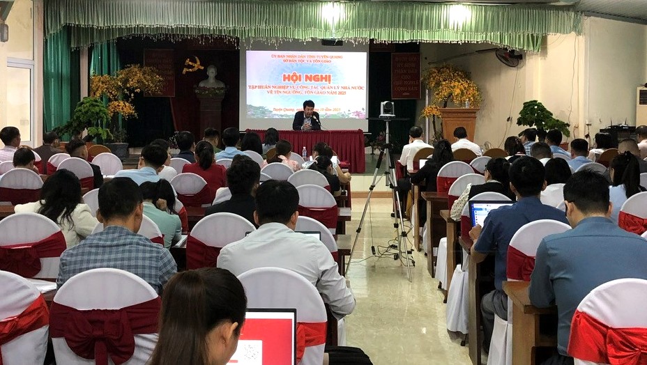 Tập huấn nâng cao năng lực quản lý nhà nước về tín ngưỡng, tôn giáo