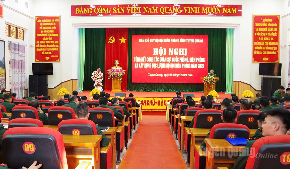 Hội nghị tổng kết công tác quân sự, quốc phòng, biên phòng năm 2025