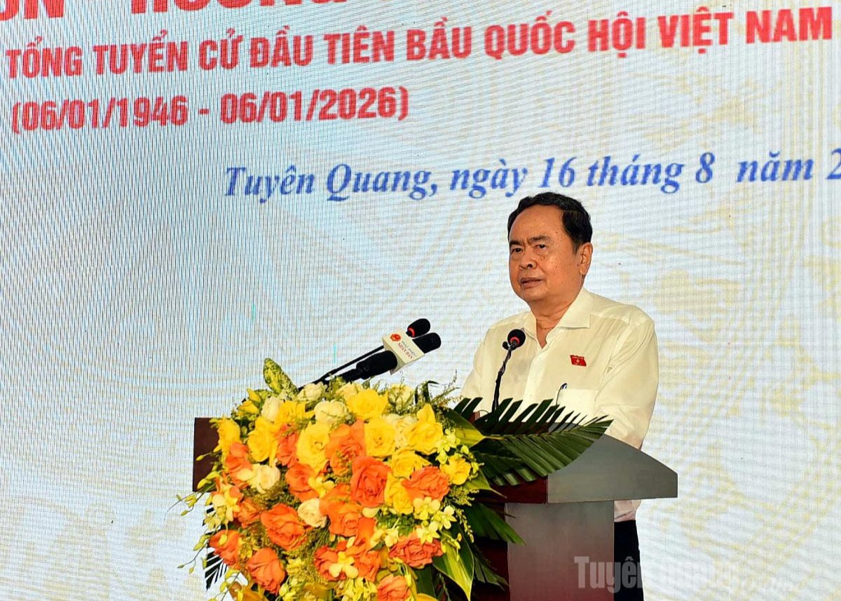 Chủ tịch Quốc hội Trần Thanh Mẫn: Tuyên Quang cần tiếp nối truyền thống cách mạng để xây dựng tỉnh phát triển hơn nữa