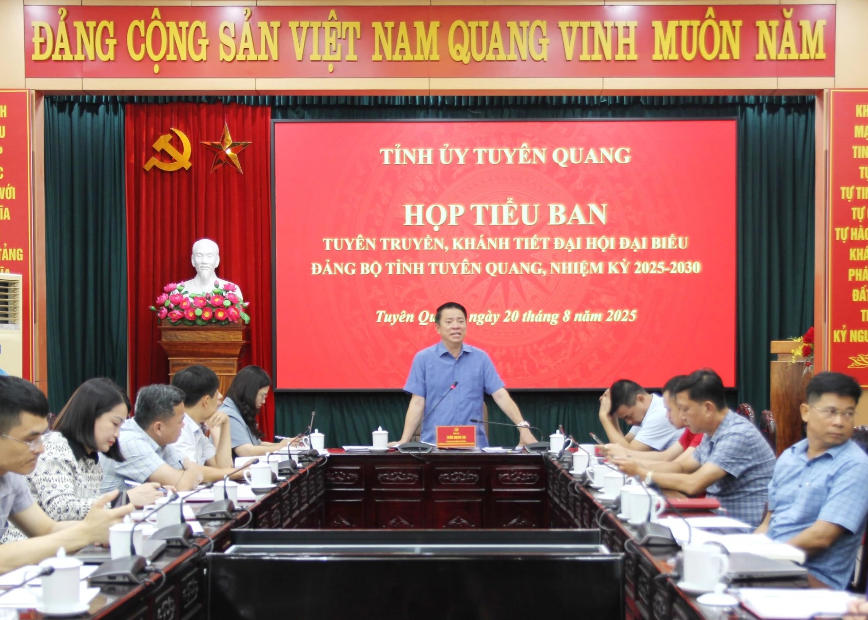Tiểu ban Tuyên truyền, khánh tiết Đại hội đại biểu Đảng bộ tỉnh họp lần 2 triển khai nhiệm vụ