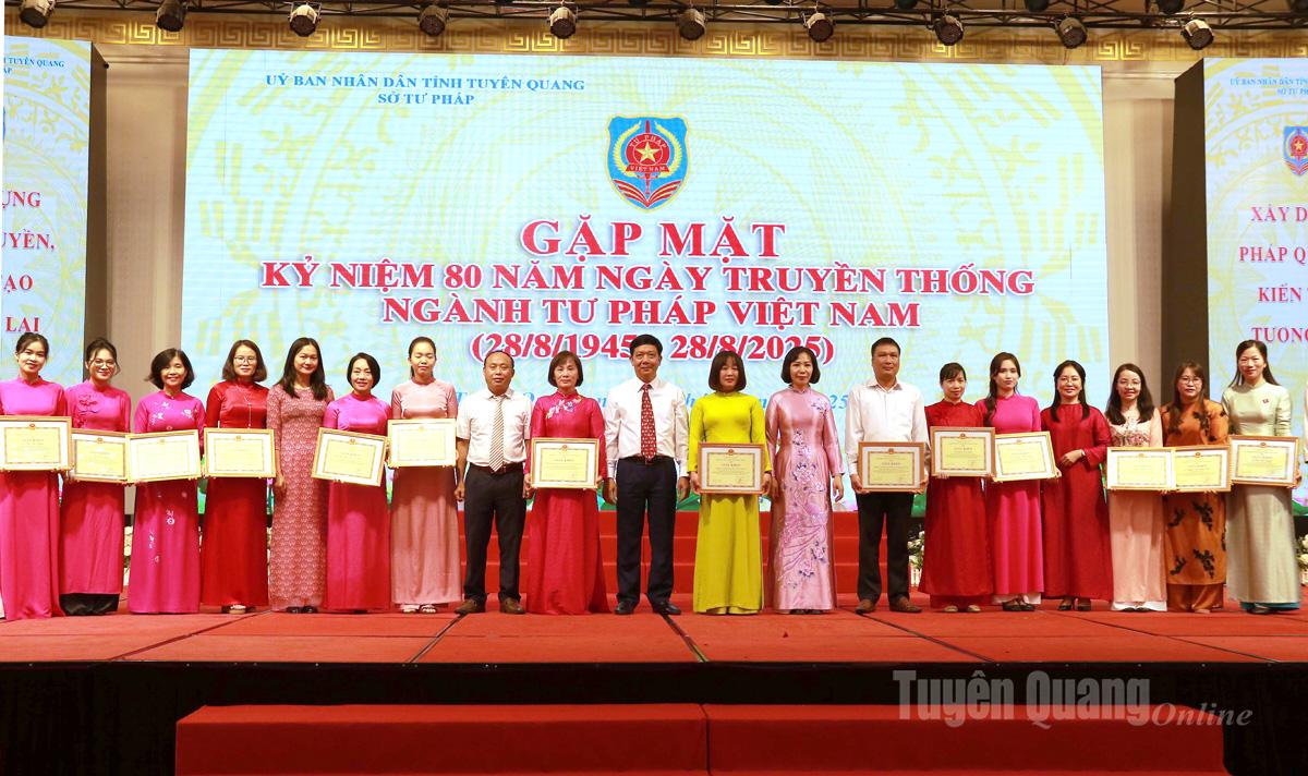 Tuyên Quang: Gặp mặt kỷ niệm 80 năm Ngày truyền thống ngành Tư pháp Việt Nam